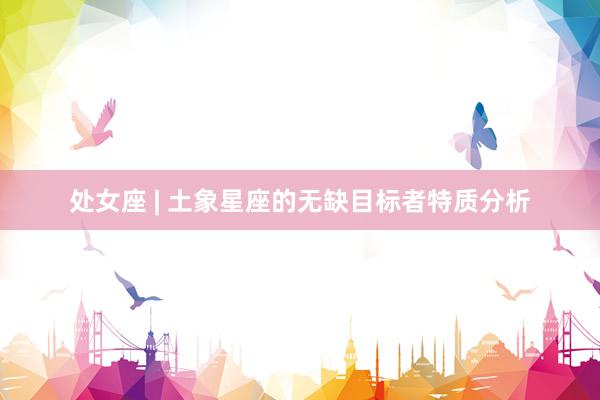 处女座 | 土象星座的无缺目标者特质分析